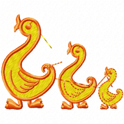 Ducks And Goose Embroidery Design 9